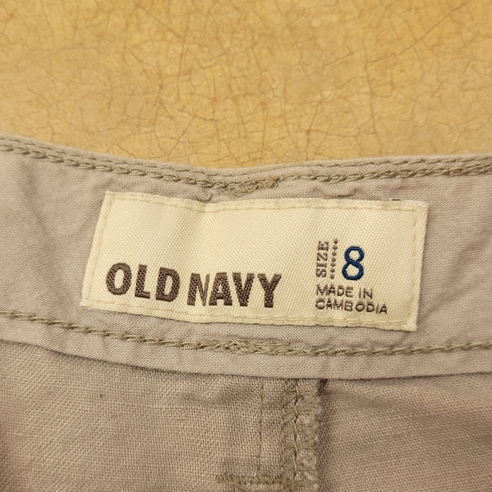 Old Navy Women's Linen Blend Capris Size 8 Beige Color - Picture 5 of 8